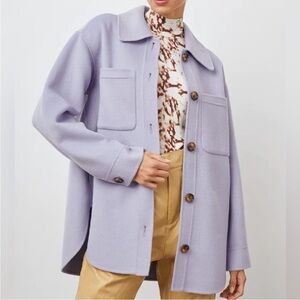 Rails Connie Shirt Jacket in Lilac Wool Blend